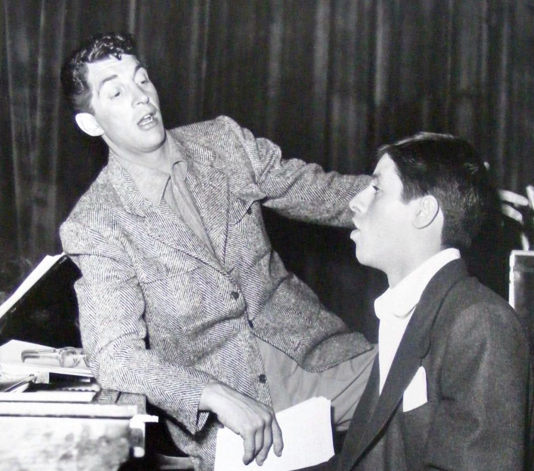 What was the reason behind the split of Dean Martin and Jerry Lewis?